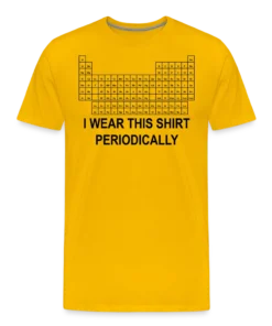 Science Humor "I Wear This Shirt Periodically" T-Shirt – Inspired by the Iconic Scientist Style from Project Hail Mary